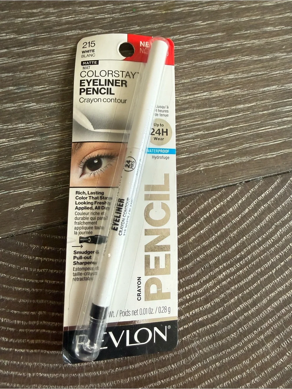 NWT Revlon ColorStay Eyeliner Pencil waterproof White 215